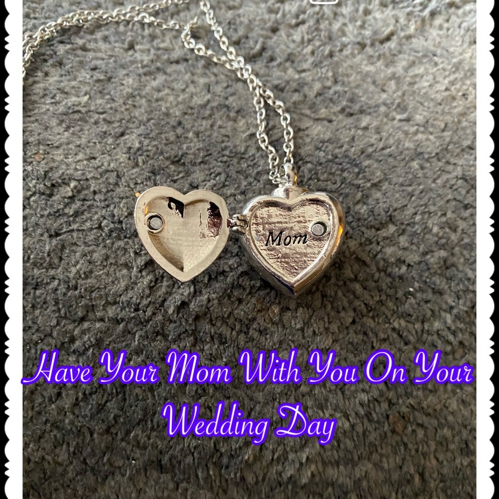 Mom Memorial Urn Necklace Wedding